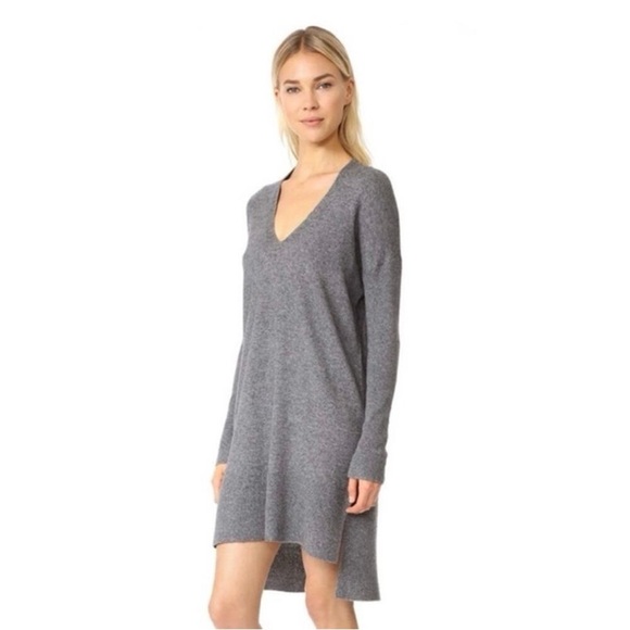Rails Tilda Ash Gray Wool & Cashmere Long Sleeve Tunic Sweater Dress Size XS - Picture 3 of 10